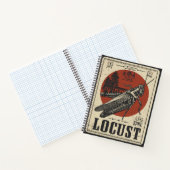 ヴィンテージイナゴ | 昆虫ポートレート ノートブック (内部)