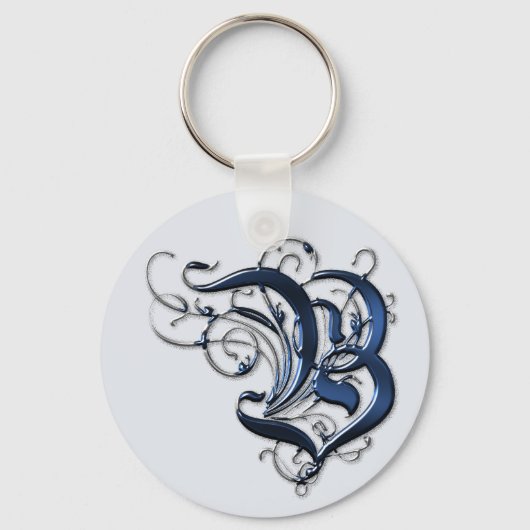 ヴィンテージイニシャルb キーホルダー (正面)