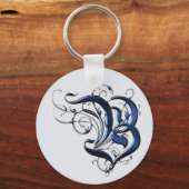 ヴィンテージイニシャルb キーホルダー (正面)