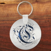 ヴィンテージイニシャルC キーホルダー (正面)