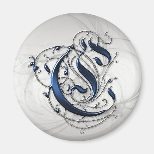 ヴィンテージイニシャルC マグネット (正面)