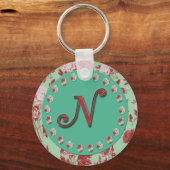 ヴィンテージイニシャルN キーホルダー (正面)