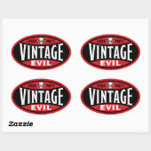 ヴィンテージイビル001A 楕円形シール (シート)