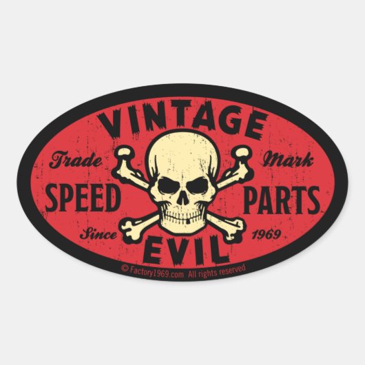 ヴィンテージイビル007C 楕円形シール (正面)