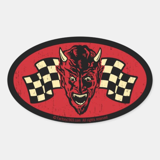 ヴィンテージイビル009C 楕円形シール (正面)