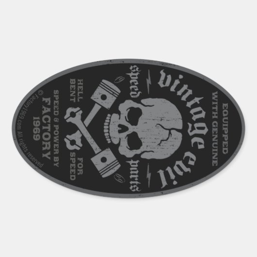 ヴィンテージイビル014A 楕円形シール (正面)