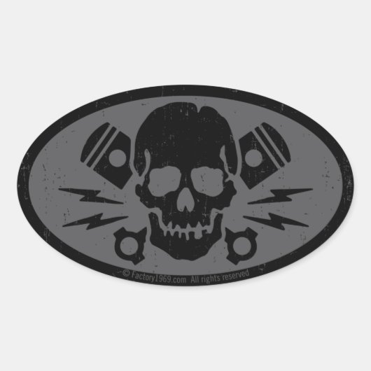 ヴィンテージイビル015B 楕円形シール (正面)