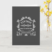 ヴィンテージイヤー 完璧に熟成したカスタム誕生年 カード (黄色い花)