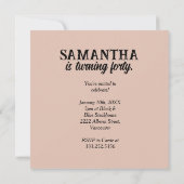 ヴィンテージイヤー 完璧に熟成 オーダーメイド 誕生年 招待状 (裏面)