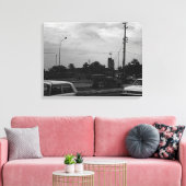 ヴィンテージイラク通りタクシー キャンバスプリント (インサイチュ (リビング))