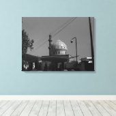 ヴィンテージイラク・バグダッド・ガスの駅モスク キャンバスプリント (インサイチュ (ウッドフロア))