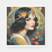 ヴィンテージイラストの多くはiを特徴とする スタンダードランチョンナプキン (正面)