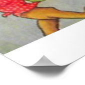 ヴィンテージイラストの妖精 ポスター (角)