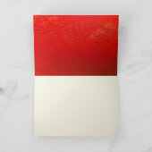 ヴィンテージイラストの猫が黄色のボウルにいる感謝カード サンキューカード (内部)