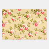 ヴィンテージイラストバラの中立基準 ラッピングペーパーシート (正面3)