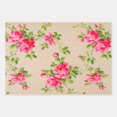 ヴィンテージイラストバラの中立基準 ラッピングペーパーシート (正面2)