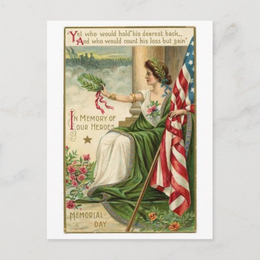 ヴィンテージイラストポストカード ポストカード (正面)