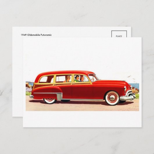 ヴィンテージイラストポストカード ポストカード (正面/裏面)