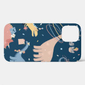 ヴィンテージイラストレーションとディノの誕生日パーティー。S Case-Mate iPhoneケース (裏面 (横))
