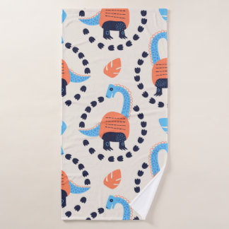 ヴィンテージイラストレーションとdi バスタオル