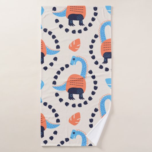 ヴィンテージイラストレーションとdi バスタオル (バスタオル)