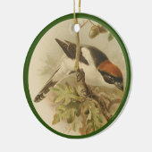 ヴィンテージイラストレーションのウードチャットシュキー セラミックオーナメント (左)