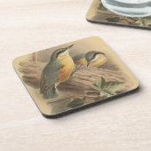 ヴィンテージイラストレーションのヌサッチスクエア コースター (左側)