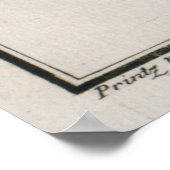 ヴィンテージイラストレーションのフラウンダー(1785) 2 ポスター (角)