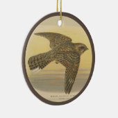 ヴィンテージイラストレーションのヨーロッパナイトジャー セラミックオーナメント (右)