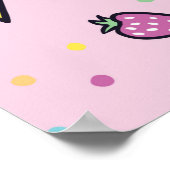 ヴィンテージイラストレーションの可愛いアイスクリームコーン ポスター (角)