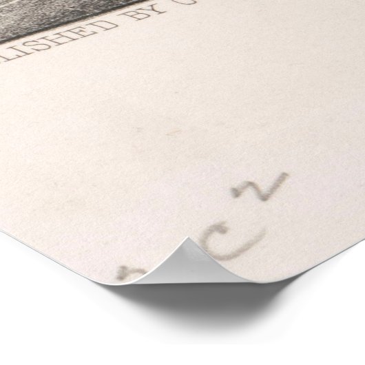 ヴィンテージイラストレーションの氷魚釣り(1872) ポスター (角)