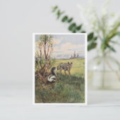 ヴィンテージイラストレーションはがき ポストカード (スタンド正面)