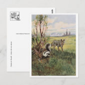 ヴィンテージイラストレーションはがき ポストカード (正面/裏面)