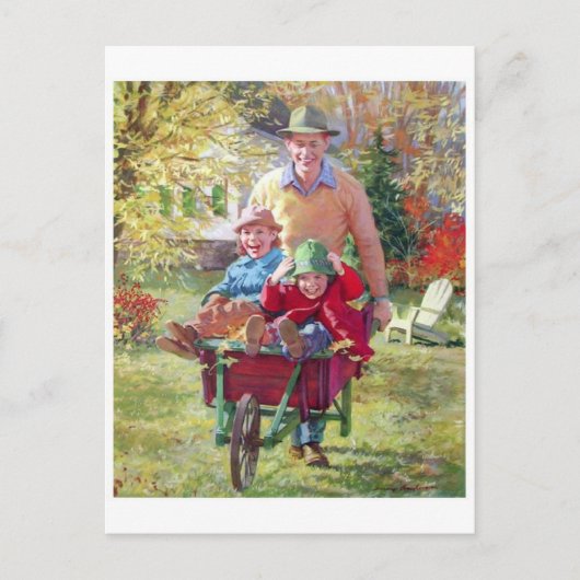 ヴィンテージイラストレーションはがき ポストカード (正面)