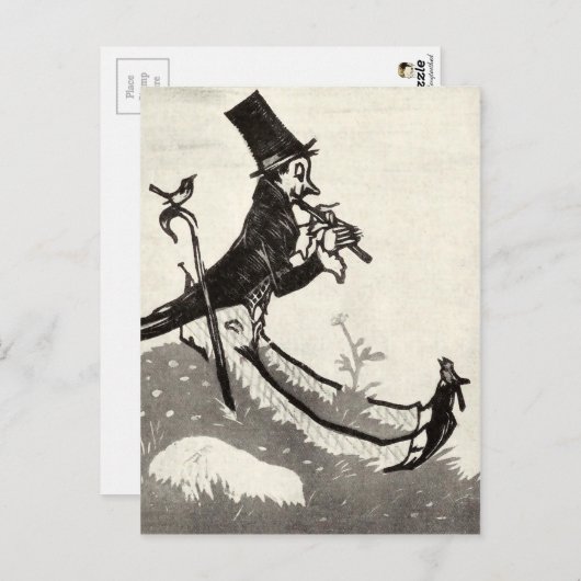 ヴィンテージイラストレーションはがき ポストカード (正面/裏面)