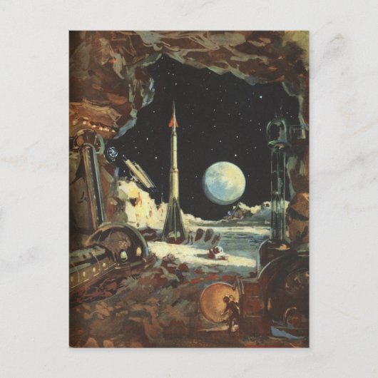 ヴィンテージイラストレーションはがき ポストカード (正面)