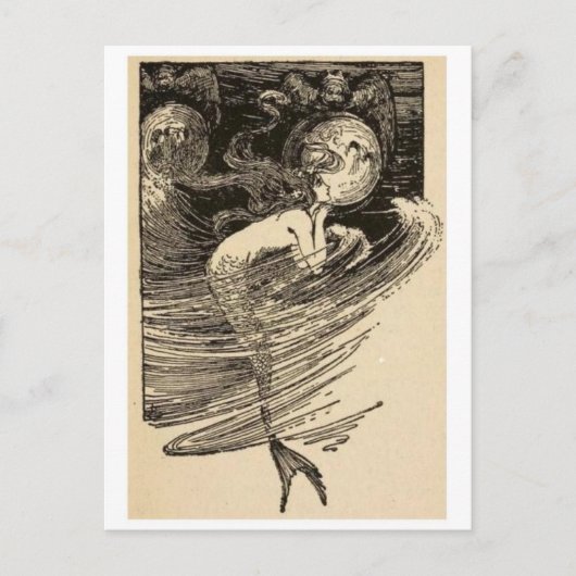 ヴィンテージイラストレーションはがき ポストカード (正面)