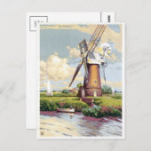 ヴィンテージイラストレーションはがき ポストカード (正面/裏面)