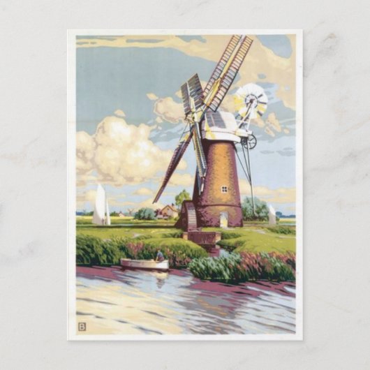 ヴィンテージイラストレーションはがき ポストカード (正面)