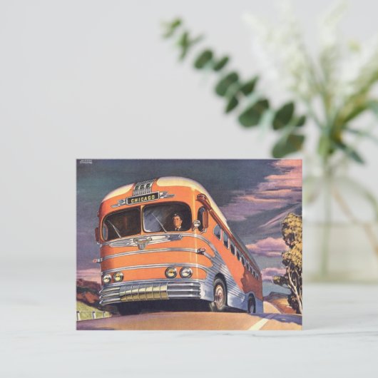 ヴィンテージイラストレーションはがき ポストカード (スタンド正面)