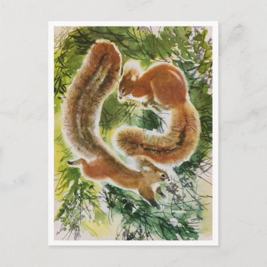 ヴィンテージイラストレーションはがき ポストカード (正面)