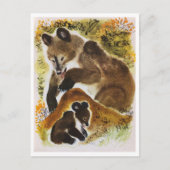 ヴィンテージイラストレーションはがき ポストカード (正面)