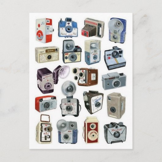 ヴィンテージイラストレーションはがき ポストカード (正面)