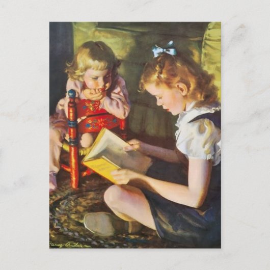 ヴィンテージイラストレーションはがき ポストカード (正面)