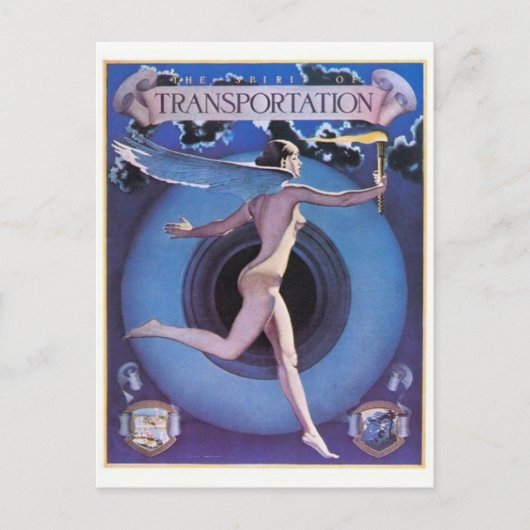 ヴィンテージイラストレーションはがき ポストカード (正面)