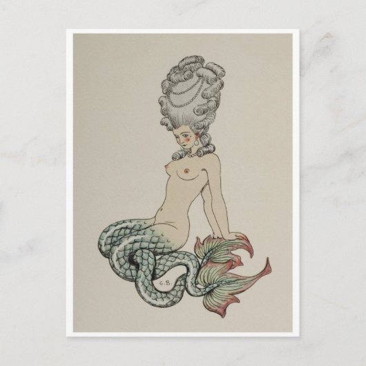 ヴィンテージイラストレーションはがき ポストカード (正面)