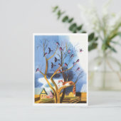 ヴィンテージイラストレーションはがき ポストカード (スタンド正面)