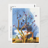 ヴィンテージイラストレーションはがき ポストカード (正面/裏面)