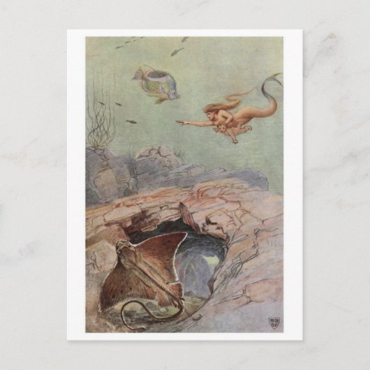 ヴィンテージイラストレーションはがき ポストカード (正面)