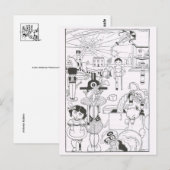 ヴィンテージイラストレーションはがき ポストカード (正面/裏面)